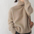 Pull Col Roulé Oversize en Cachemire