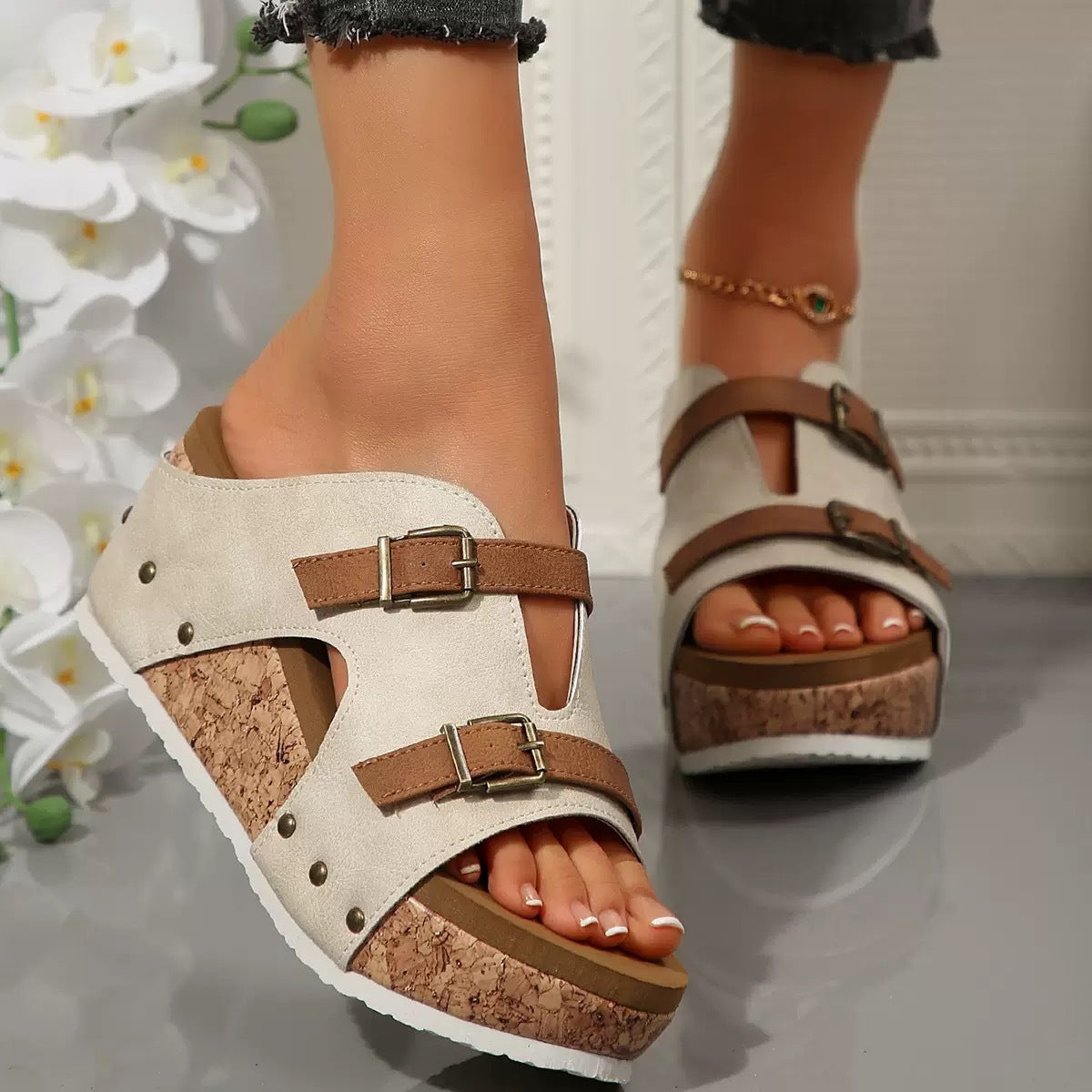 Sandales Compensées Chic