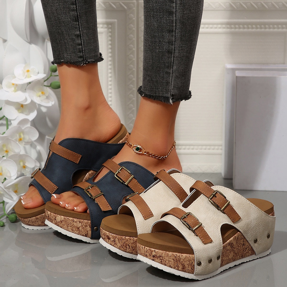 Sandales Compensées Chic